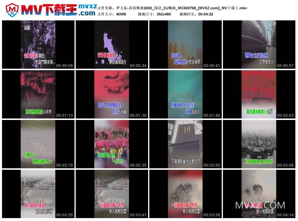 罗大佑-青春舞曲2000_国语_DJ嗨曲_MC600768